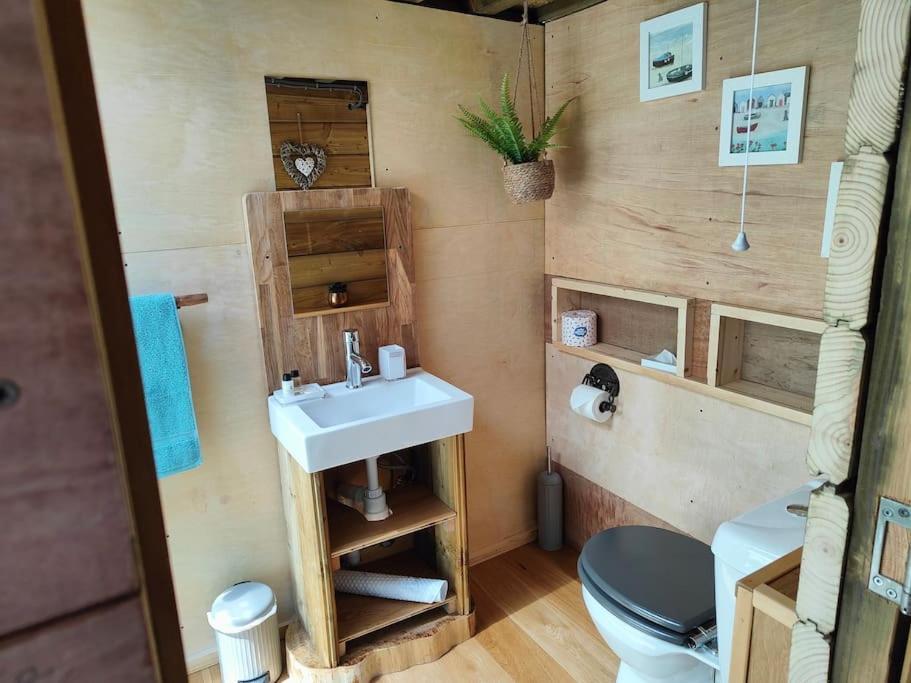Little Swelle Cabin With Awesome Sea Views Poundstock Luaran gambar